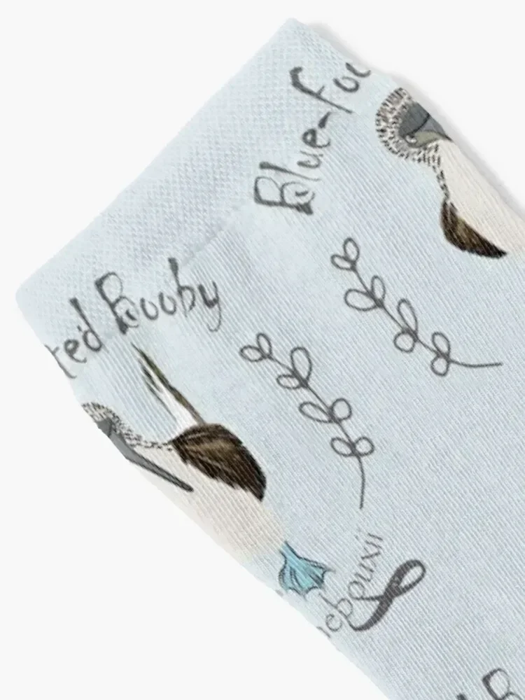 Galapagos Blue-footed Booby Socks противоскользящие футбольные зимние термостойкие мужские