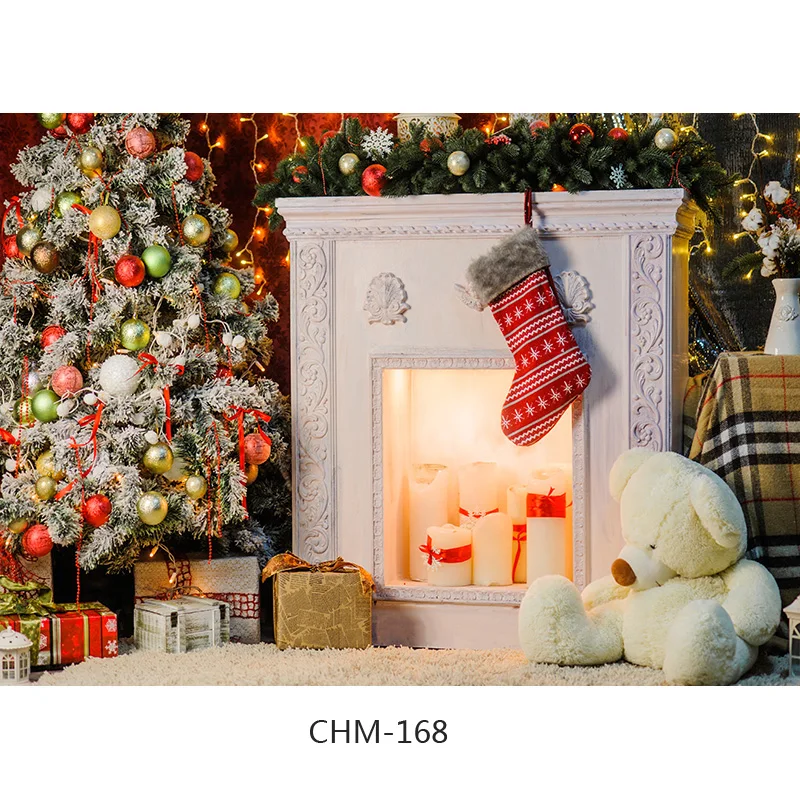 ZHISUXI Vinyl Christmas Indoor Photography Background Baby Children Backdrops For Photo Studio Props CHM-05