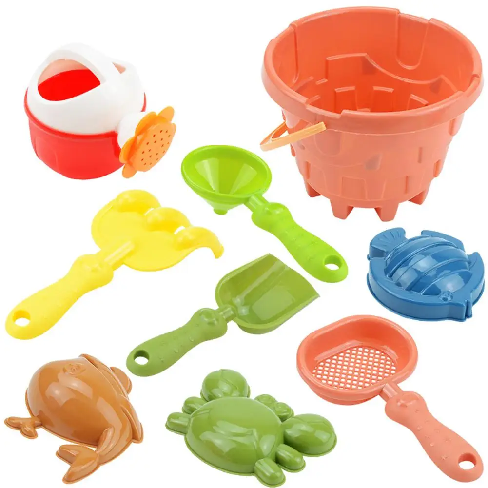

9Pcs/Set Beach Sand Toy Set Hot Sale Outdoor Summer Play Set Game Toys Children Gift For Kids Toddlers Boys Girls