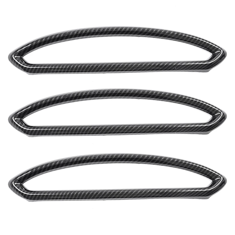 

3X Car Center Console Air Conditioning Outlet Frame Trim Strip For Toyota 86 Subaru BRZ 2012-20
