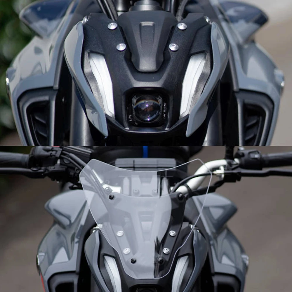 

Для YAMAHA MT-07 MT 07 MT07 FZ-07 FZ07 2021 2022 аксессуары для мотоциклов передний ветровой экран ветровой отражатель верхняя крышка лобового стекла