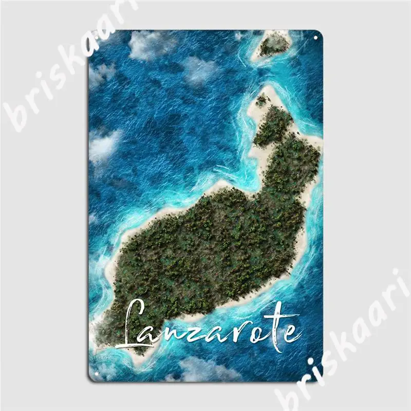 

Lanzarote Metal Plaque Poster Pub Wall Vintage Wall Plaque Tin Sign Posters home decor