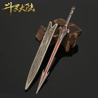 thunder anime douluo surrounding wuhun temple hu liena dagger alloy model unisex keychain 22cm metal material