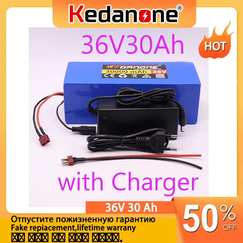 

Аккумулятор для электрического велосипеда 36 В, 30 А · ч, встроенный аккумулятор 20 А, аккумулятор 36 В с зарядкой 2 А