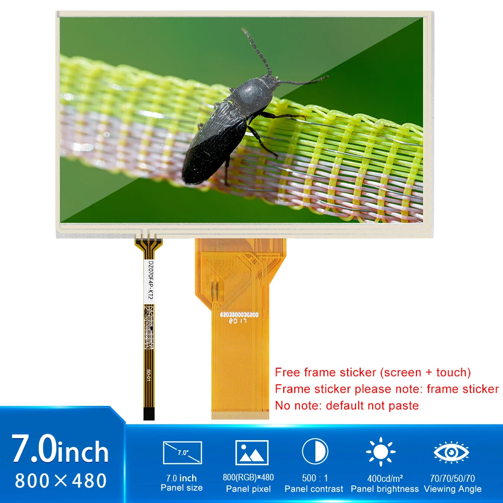 Innolux 50 Pin 7-дюймовый 800x48 0 Разрешение TFT ЖК-модуль RGB экран панели AT070TN94 с четырьмя проводами резистивный сенсорный