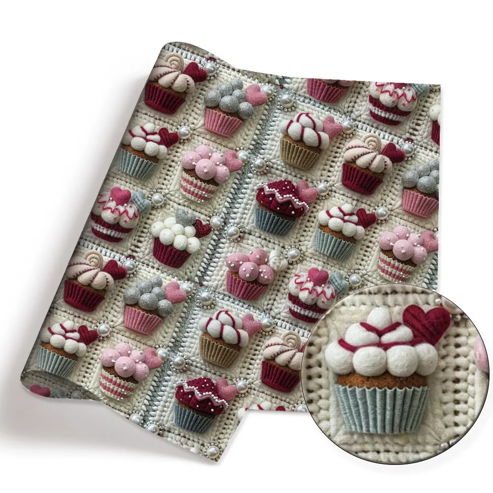 Бесшовная ткань из полиэстера и хлопка 50*140 см