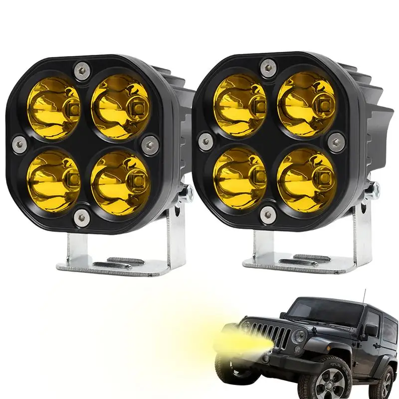 

Противотуманные фары для мотоцикла или круизера, водонепроницаемые противотуманные фары с высоким и низким лучом, 4 режима, водонепроницаемый прожектор