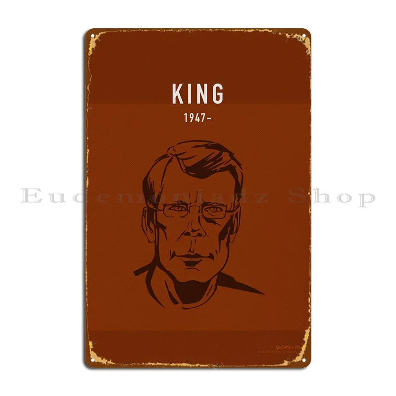 

King Author Art Metal Sign Bar Club Funny Design Classic Tin Sign Poster