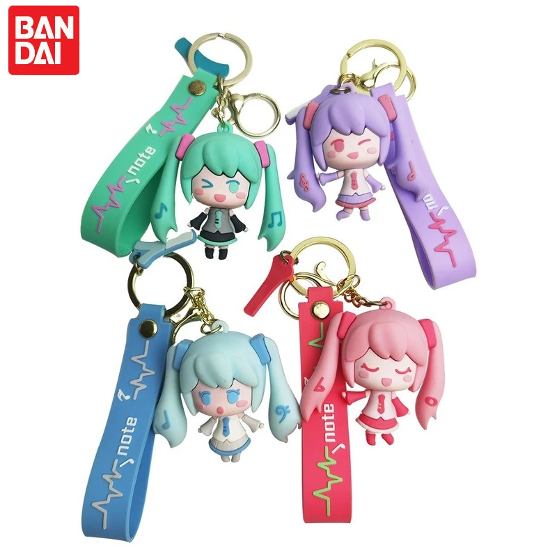 Брелок-подвеска Bandai Hatsune Miku брелок с объемным рисунком из силикагеля в стиле