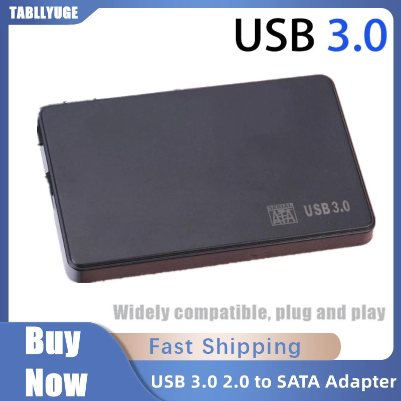 

2.5 inch HDD SSD Case Sata to USB 2.0 3.0 Adapter Free 5 6 Gbps Box Hard Drive Enclosure for 2TB HDD Disk For Windows Mac OS