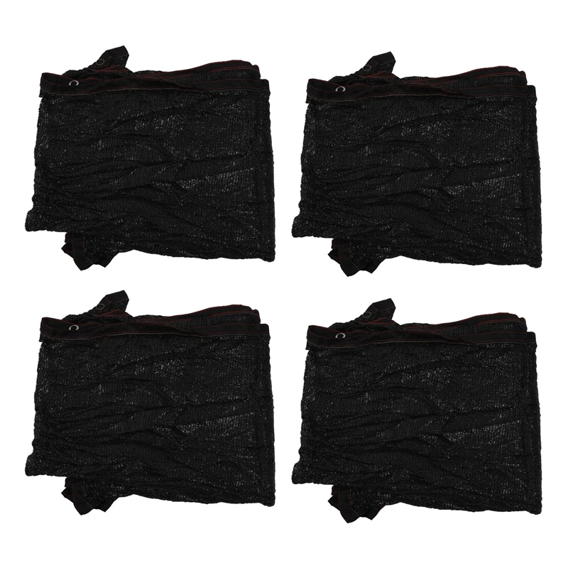 

4X Sun Mesh Sunblock Outdoor Garden Anti-Uv Sunscreen Shade Sails Sunblock Shade Cloth Net for Plant Greenhouse Car 2X2M