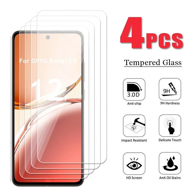 Для OPPO Reno 12 F стекло закаленное HD защита для экрана 9D Защитная пленка камеры