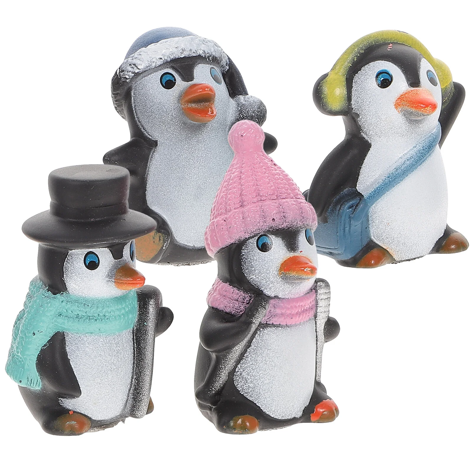 

12pcs/3sets Christmas Little Penguin Micro Landscape Decoration Unique Penguin Ornaments DIY