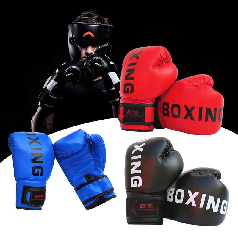 1pair Adult/Children Sanda Taekwondo Boxing Gloves Sanda Fighting Gloves Fighting Handguard Boxing Gloves Adults Kids Equipment