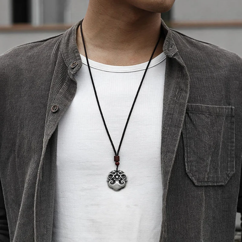 Новый дизайн счастливый ожерелье Pixiu Мужская Ретро властная Мода личность сбор