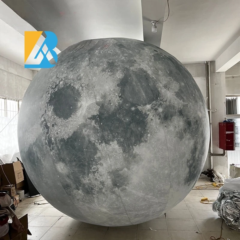 Надувная гигантская Луна индивидуального размера со светодиодом для