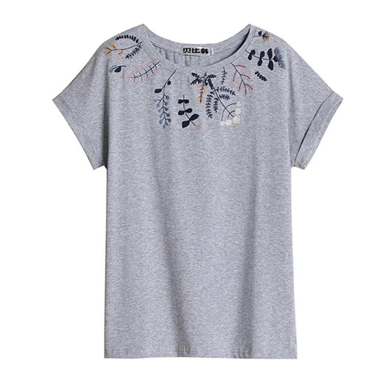 

Fashion Summer Top 2022 Print Tshirt Women O Neck T Shirt Cotton T-Shirts Chic Short Sleeve Tees Korean Clothes Poleras Mujer