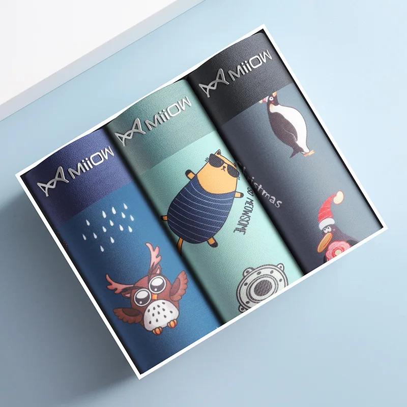 Men's Sexy Panties Boxer Shorts Cartoon Anime Prints Funny Shorts Cute Comfortable Soft Breathable Panties for Men