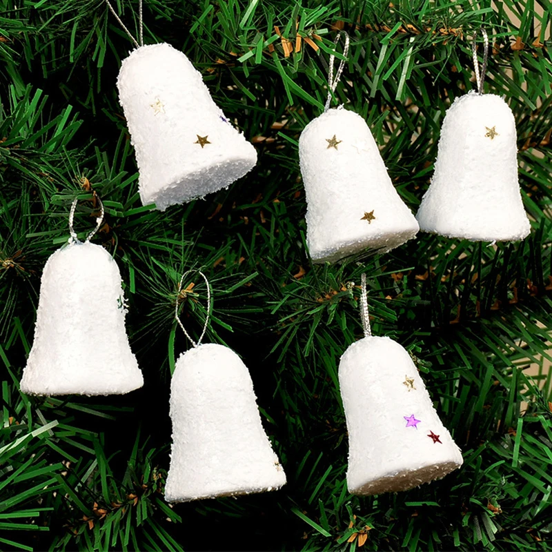 

Белые пенопластовые колокольчики 6 шт.