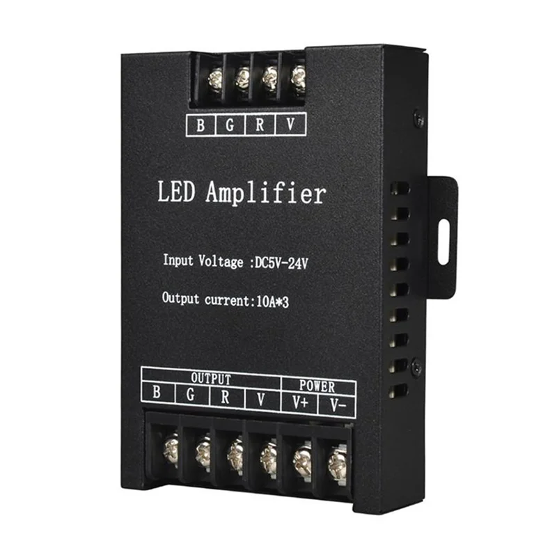 LED RGB Amplifier Controller DC5V-24V 30A  PWM Signal Repeater Accessory For 3528 5630 5050 Strip Light