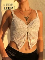 ledp lace mesh tank top sexy mini tank top womens backless retro camisole streetwear harajuku summer holiday beach tee y2k