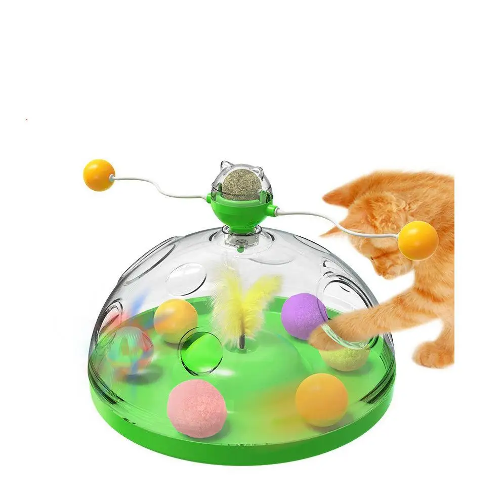 

New Cat Toy Rotatable Cat Interactive Toy Catnip Pet Toy