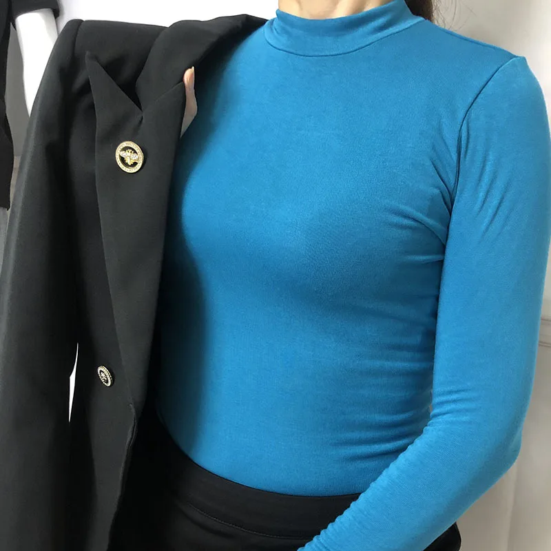 

Hot New Lingerie Half High Collar Comfortable Women's Tight High Elastic Fashion Personalized Simple Commuter Undercoat