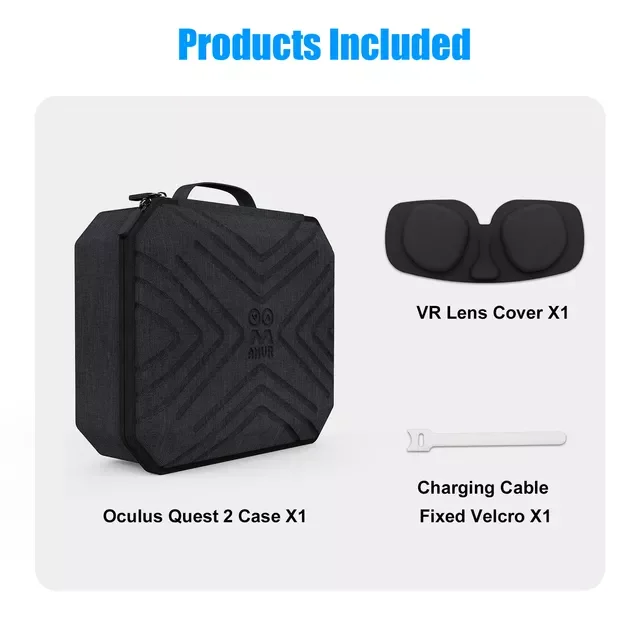 

VR Accessories For Oculus Quest 2 VR Headset Travel Carrying Case Storage Box For Oculus Quest 2 Case Protective Bag