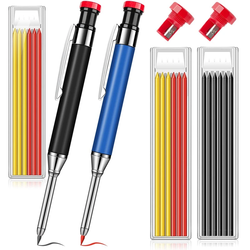 

Mechanical Carpenter Pencils Construction, Long Nose Deep Hole Carpenter Pencil For Carpenter Woodworking Construction