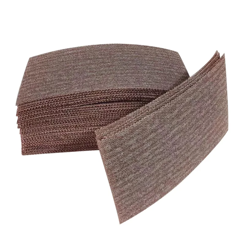 Rectangular Dry Abrasive Paper 90×180mm Mesh Sand 80-400 Grit Back Fleece Vacuum Suitable For Festool Sander Abrasive