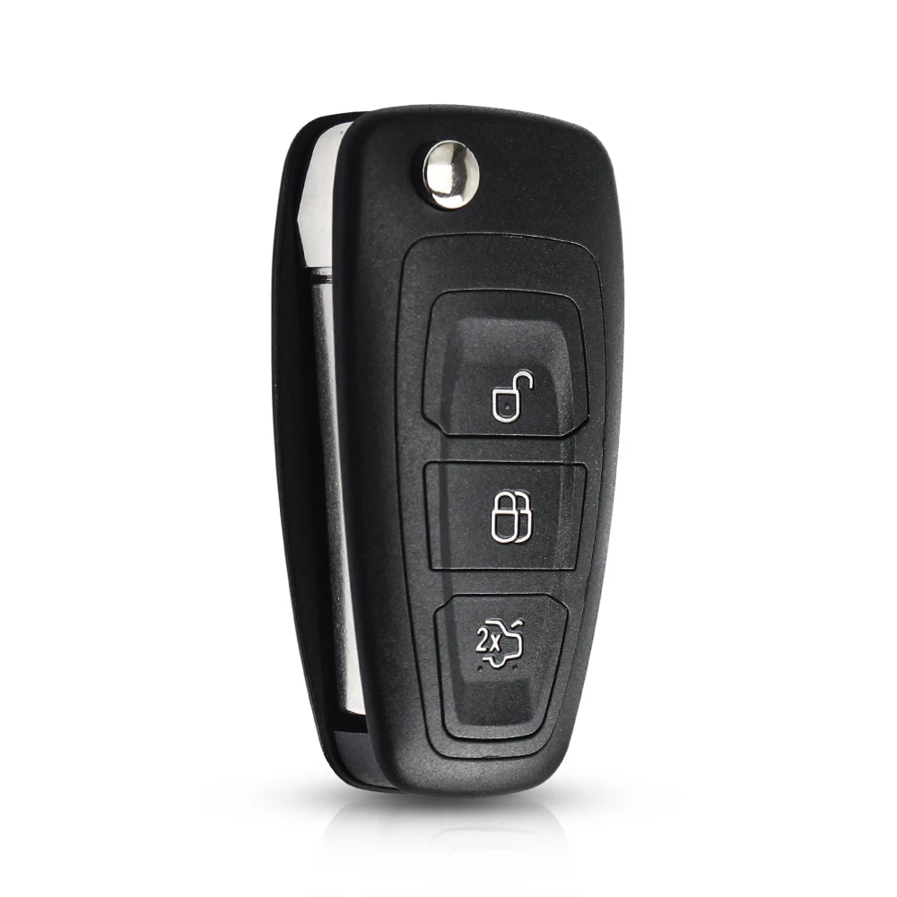KEYYOU 3 пуговицы 4D63 4D60 чип 433 МГц спросить FSK флип ключ брелок для Ford C-Max Focus Fiesta Mondeo