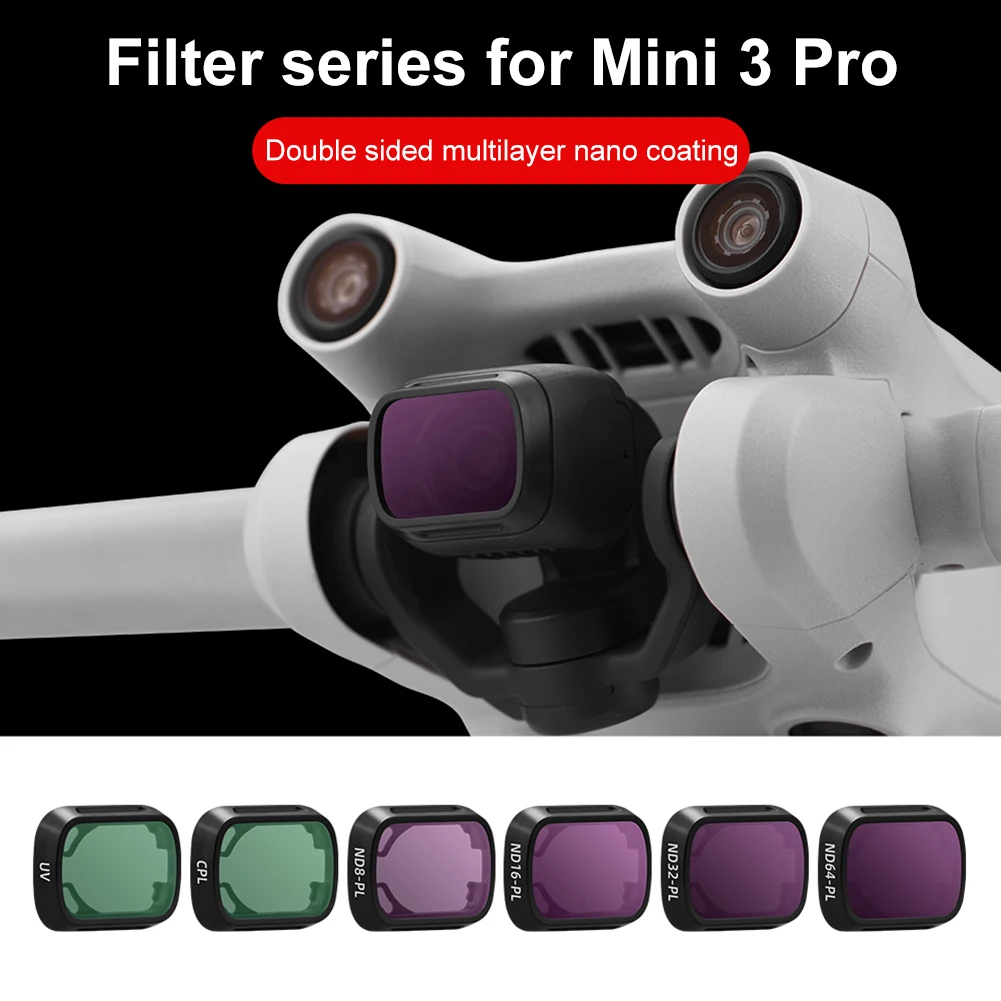 

Фильтр для объектива камеры DJI Mini 3 Pro UV CPL ND16 ND32 ND64