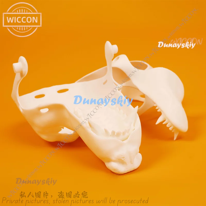 Реалистичный женский и мужской костюм для косплея с открытым ртом