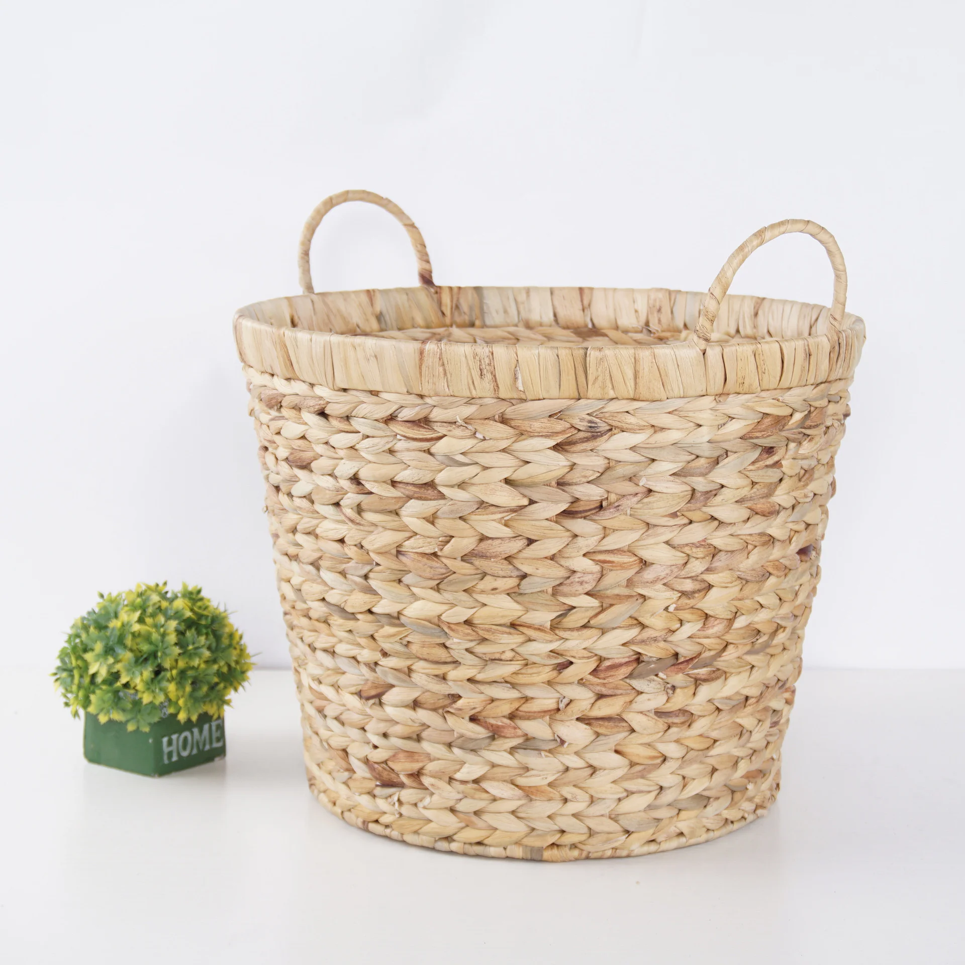 

Корзина для грязной одежды CAMIGEL, корзина для белья с ручкой, натуральная вода, гиацинт, трава