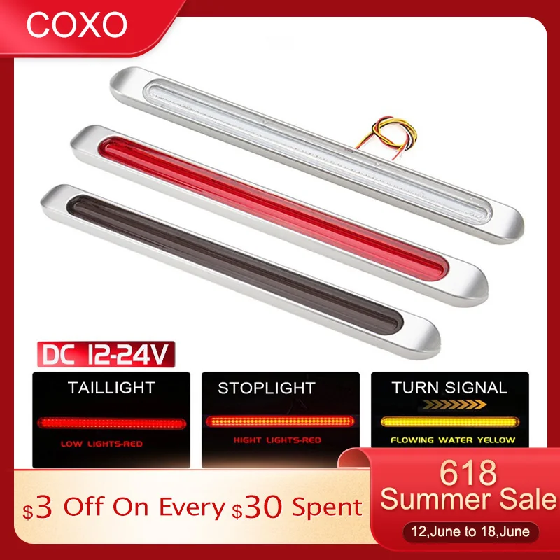 

72 LED Tail Lights 3 in 1 Brake Light Warning Reverse Lamp Dynamic Indicator Signal Lamp For Car Truck Trailer Tractor ATV RV