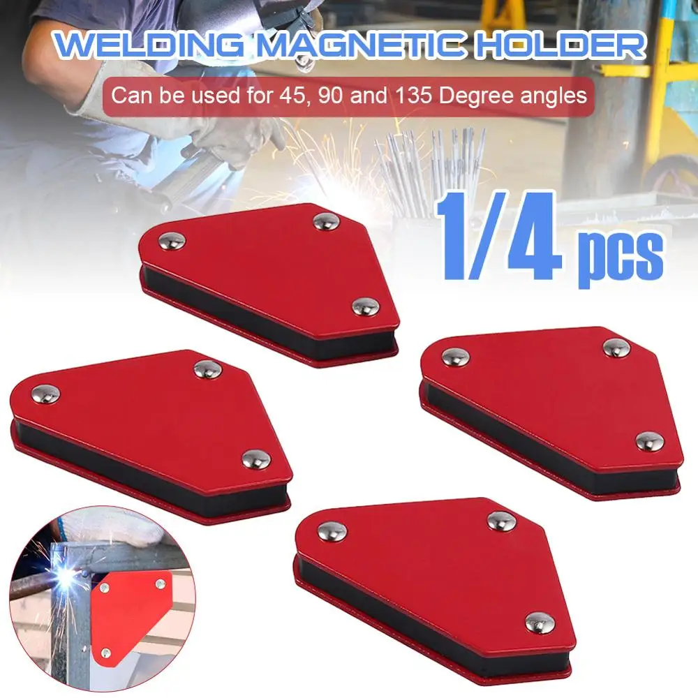 

4PCS Magnetic Welding Fixer Holders 45° 90° 135° Multi-Angle Magnet Weld Positioner Ferrite Holding Auxiliary Locator Tools
