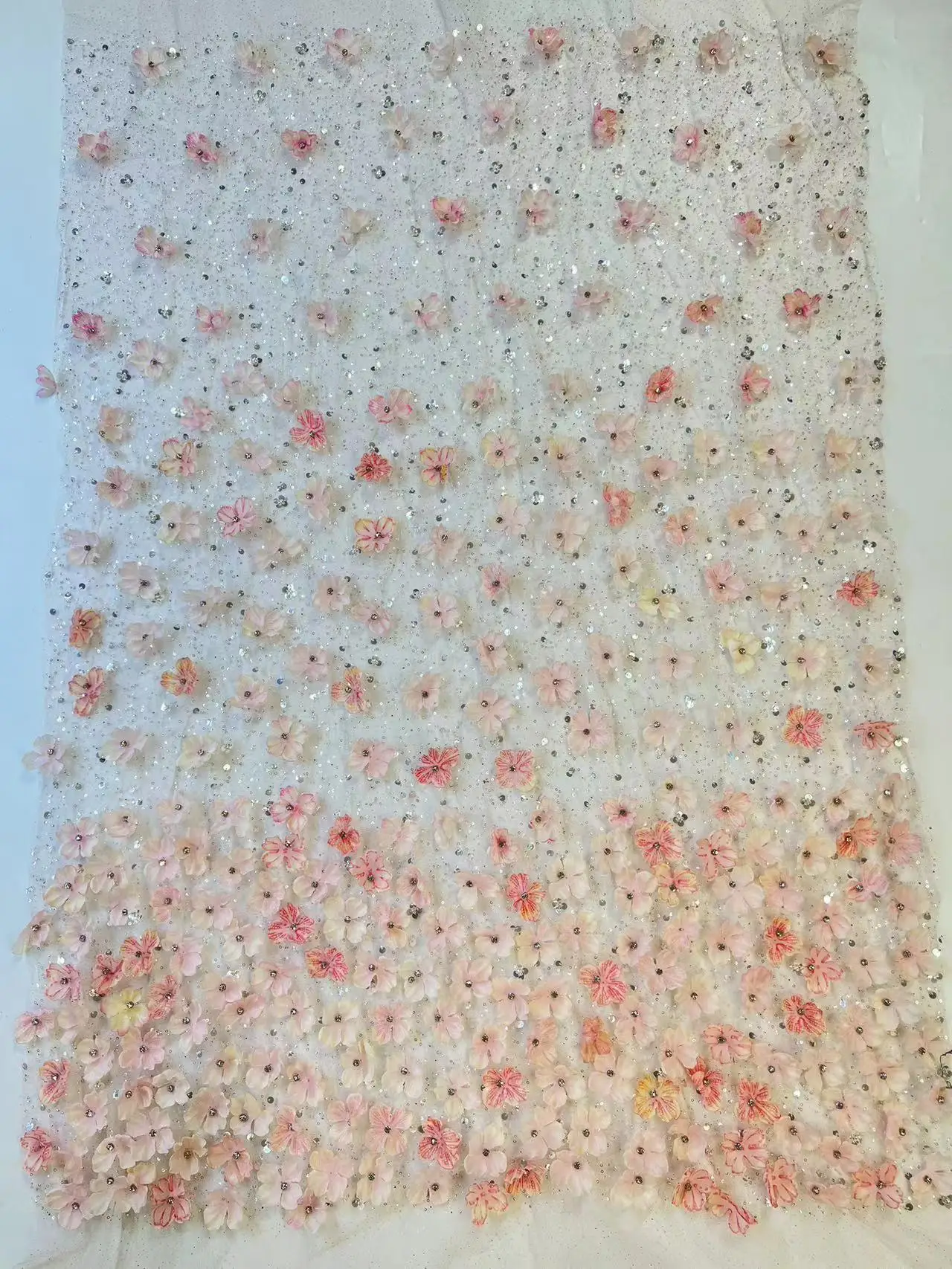 Новинка 2024 высокое качество элегантная мягкая 3D ткань с крупнейшими камнями для