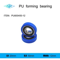 the manufacturer supplies polyurethane forming bearing pu600450 12 rubber coated pulley 20mm20mm12mm