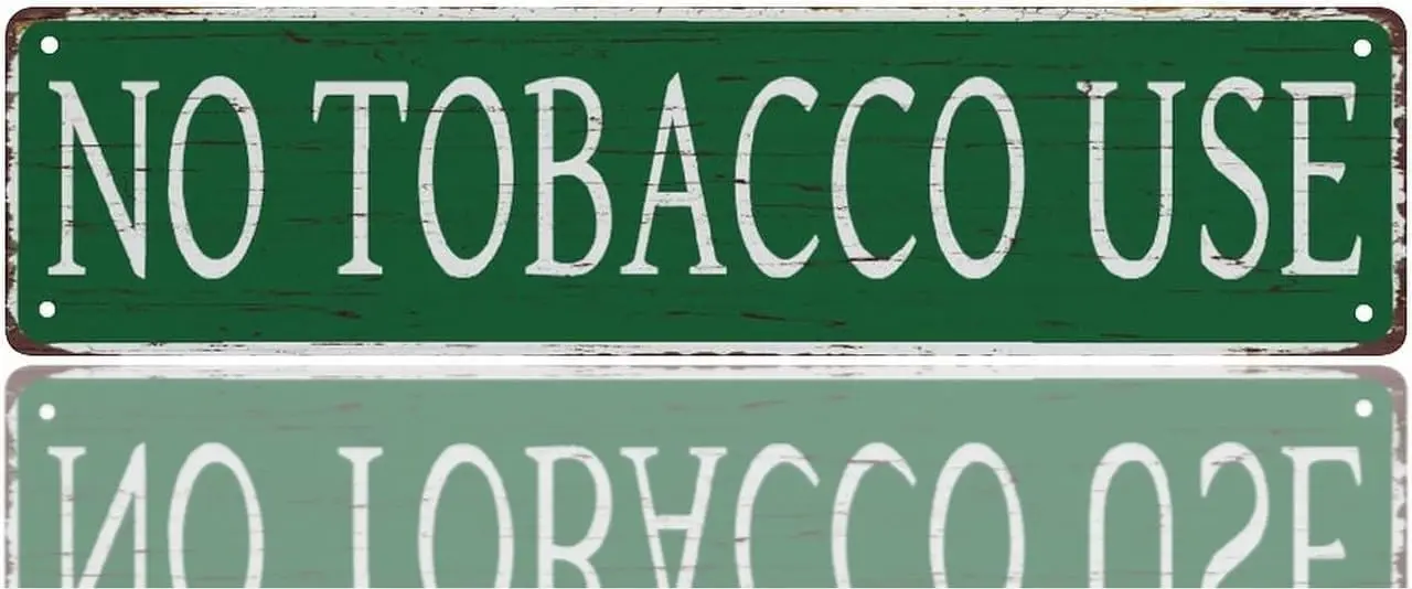 Уличный знак металлические жестяные знаки использование без табака ретро 16x4