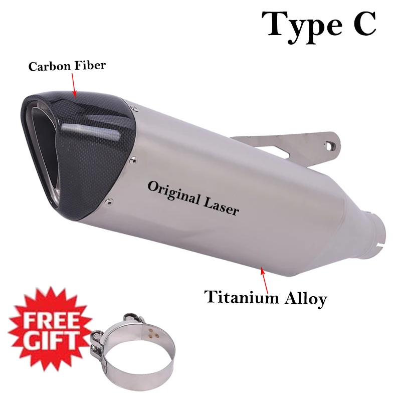 

Для BMW S1000RR S1000R M1000R M1000RR 2019-2025 выхлопная система мотоцикла из углеродного звена, глушитель из титанового сплава без DB Killer