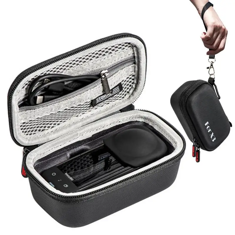 

One X3 Portable Carrying Case Shockproof Waterproof PU Storage Bag With Hand Strap Lanyard Hard Bag Camera Accessories Handbag