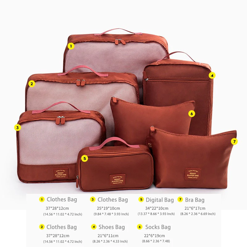 

Комплект из 7 дорожных сумок