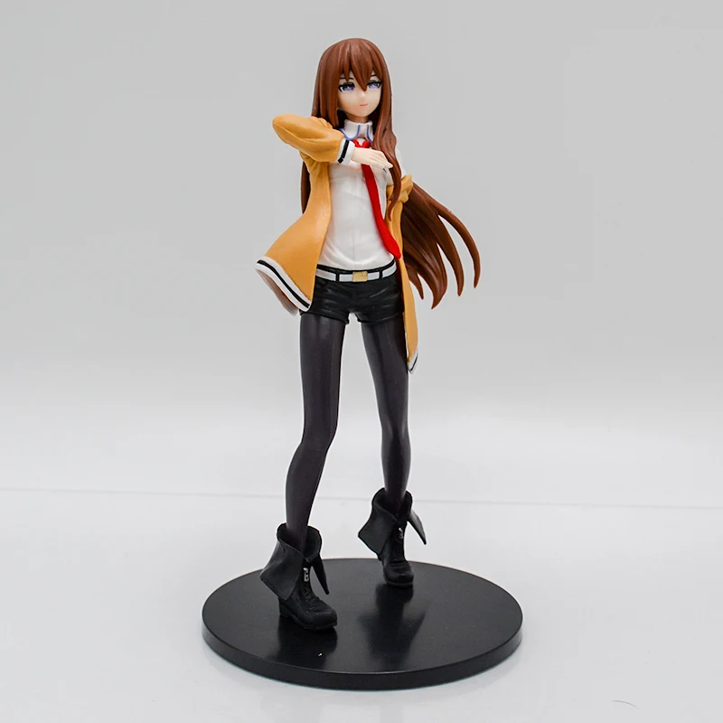 18 см Steins Gate аниме фигурка девушки Makise Kurisu фигурка Steins;Gate Kurisu Makise фигурка Коллекционная модель куклы игрушки (art.: 3920ca3609c13) - 3920ca3609c13