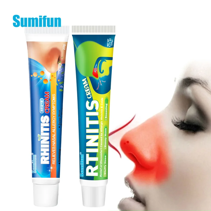

Sumifun 2Types Nasal Ointment Acute Chronic Rhinitis Allergic Rhinitis Sinusitis Cold Nasal Congestion Nasal Itching Cream 20g