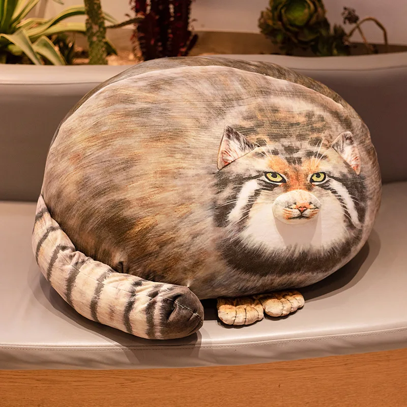 

30/40cm Stuffed Lifelike Cats Plush Toy Simulation Steppe Cat Stuffed Animals Soft Cotton Stuffed Body Pillow Gift for Kids Birt