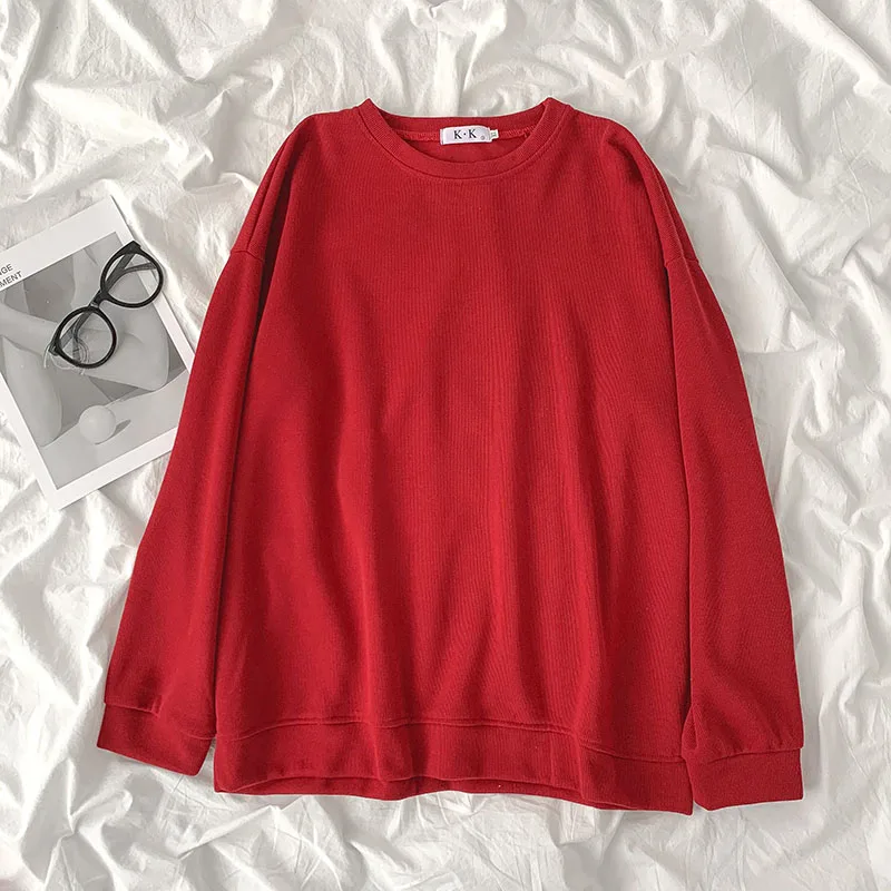 

Oversized Sweat hoodies women pull femme 2022 spring autumn aesthetic clothes loose crewneck sweatshirt long sleeve pullover