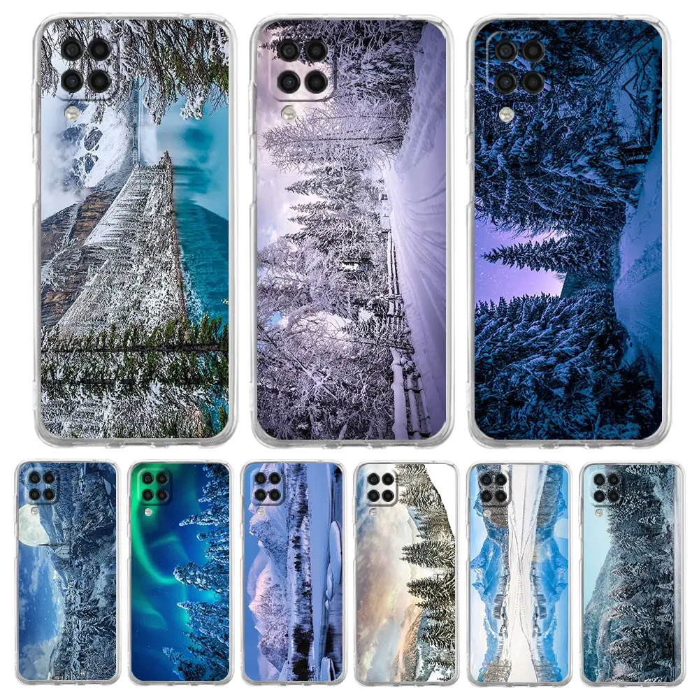 

Winter Nature Snow Travel Art Phone Case For Samsung Galaxy A51 A71 A21S A12 A11 A31 A41 A03S A13 A33 A73 A53 A52 A32 5G Cover