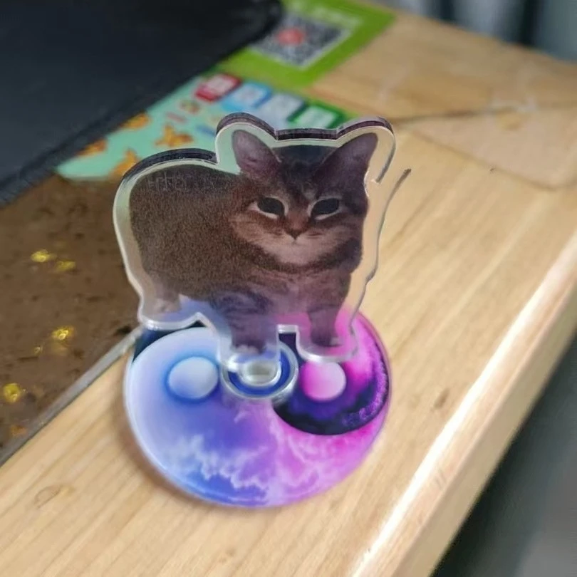 MOONBIFFY Вращающаяся статуэтка собаки из акрила