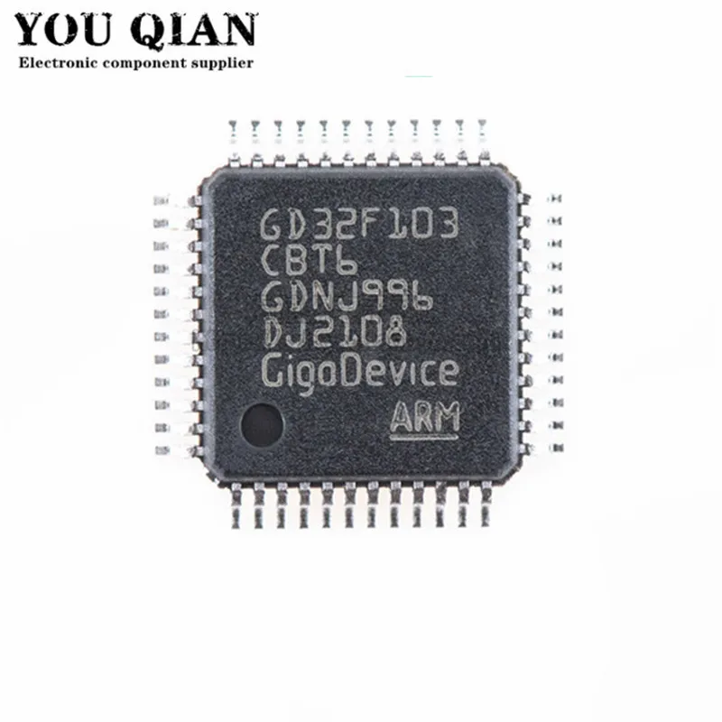 

5шт/лот GD32F103CBT6 LQFP48 GD32F103 32-битный микроконтроллер