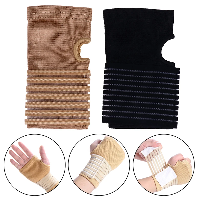 

Elastic Bandage Wrist Guard Support Arthritis Sprain Band Carpal Protector Hand Brace Accessories Sports Safety Wristband